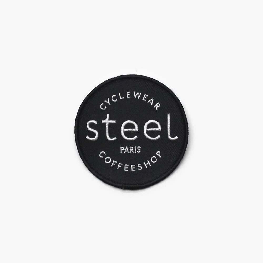Steel Cyclewear patch noir