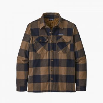 Patagonia veste Insulated Fjord Flannel Shirt Timber Brown